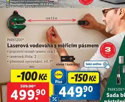 Lidl Laserová vodoháha s měřicím pásmem nabídka