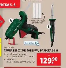 Lidl Tavná lepicí pistole 5w / páječka 30 w nabídka