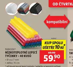 Lidl Nízkoteplotní lepicí tyčinky nabídka
