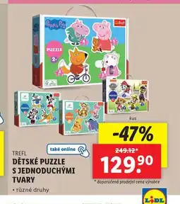 Lidl Dětské puzzle s jednoduchými tvary nabídka