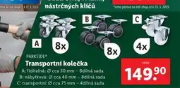 Lidl Transportní kolečka nabídka