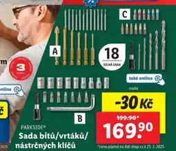 Lidl Sada bitů / vrtáků / nástrčných klíčů nabídka