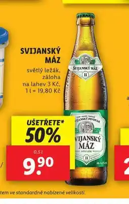 Lidl Pivo svijanský máz nabídka