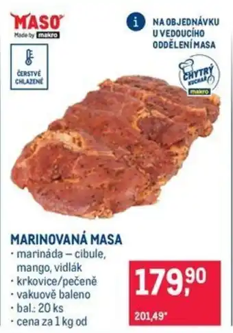 Makro Marinovaná masa nabídka