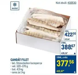 Makro Candát filet nabídka