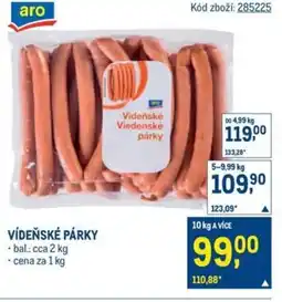Makro Vídeňské párky nabídka