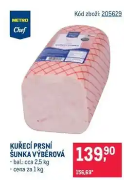 Makro Kuřecí prsní šunka výběrová nabídka