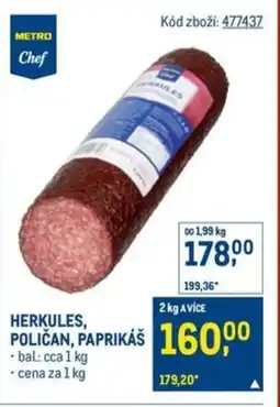 Makro Herkules, poličan, paprikáš nabídka