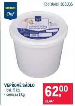 Makro Vepřové sádlo nabídka