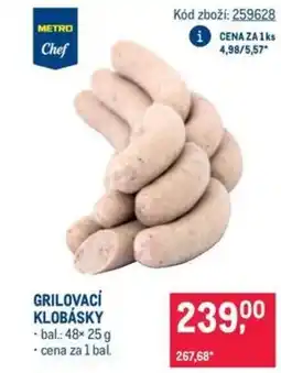 Makro Grilovací klobásky nabídka