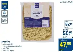 Makro Halušky nabídka