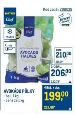 Makro Avokádo půlky nabídka