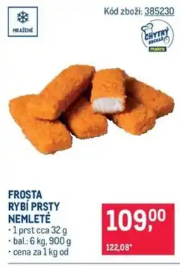Makro Frosta rybí prsty nemleté nabídka