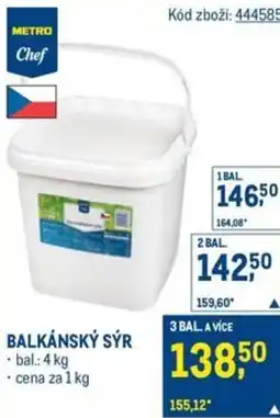 Makro Balkánský sýr nabídka