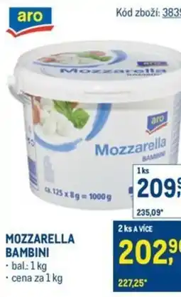 Makro Mozzarella bambini nabídka