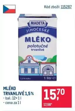 Makro Mléko trvanlivé 1,5% nabídka