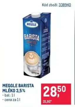 Makro Meggle barista mléko 3,5% nabídka