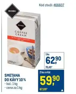 Makro Smetana do kávy 10% nabídka