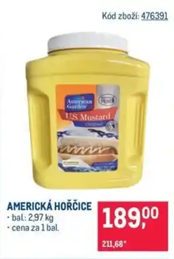 Makro Americká hořčice nabídka