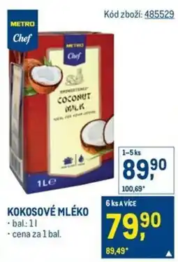 Makro Kokosové mléko nabídka