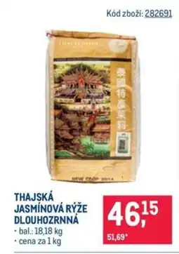 Makro Thajská jasminova ryze dlouhozrnná nabídka