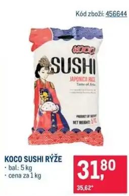 Makro Koco sushi rýže nabídka