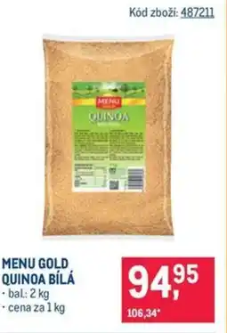 Makro Menu gold quinoa bílá nabídka