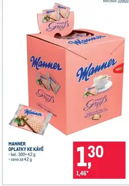 Makro Manner oplatky ke kávě nabídka