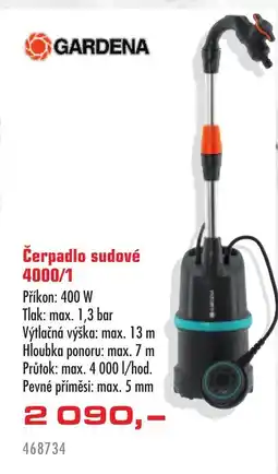 Uni Hobby GARDENA Čerpadlo sudové 4000/1 nabídka
