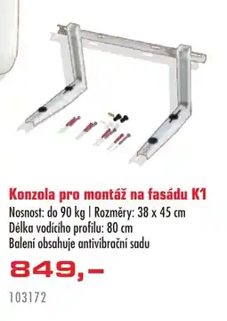 Uni Hobby Konzola pro montáž na fasádu K1 nabídka