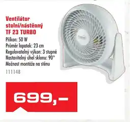 Uni Hobby Ventilátor stolní/nástěnný TF 23 TURBO nabídka