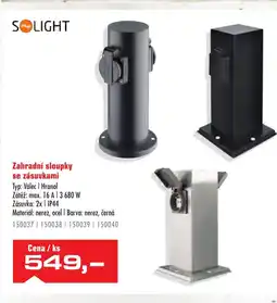 Uni Hobby Zahradní sloupky se zásuvkami nabídka
