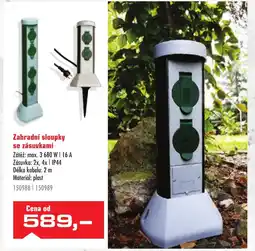 Uni Hobby Zahradní sloupky se zásuvkami nabídka