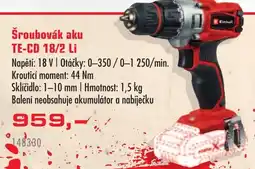 Uni Hobby Šroubovák aku TE-CD 18/2 Li nabídka
