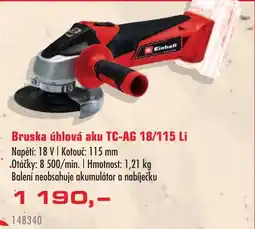 Uni Hobby Bruska úhlová aku TC-AG 18/115 Li nabídka