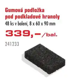 Uni Hobby Gumová podložka pod podkladové hranoly nabídka