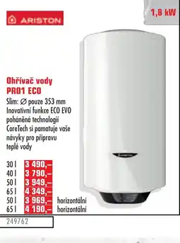Uni Hobby Ohřívač vody PRO1 Eco nabídka