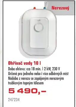 Uni Hobby Ohřívač vody nabídka