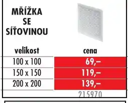 Uni Hobby Mřížka se síťovinou nabídka