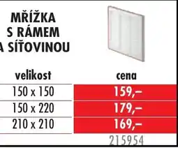 Uni Hobby Mřížka s rámem a síťovinou nabídka
