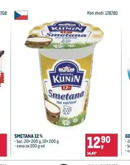 Makro Smetana 12% nabídka