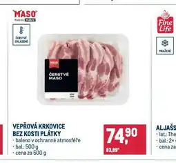 Makro Vepřová krkovice bez kosti plátky nabídka