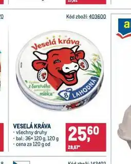 Makro Veslá kráva nabídka