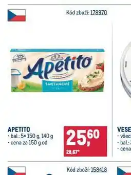 Makro Apetito nabídka