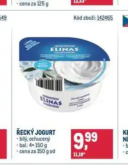 Makro Řecký jogurt nabídka