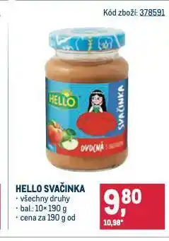 Makro Hello svačinka nabídka