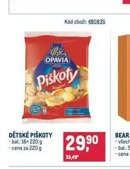 Makro Dětské piškoty nabídka
