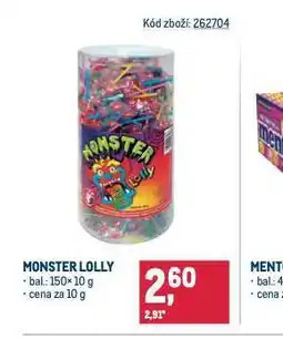 Makro Monster lolly nabídka