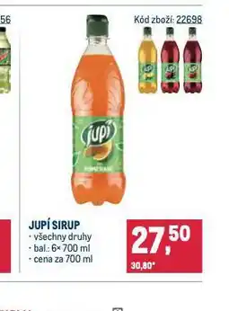 Makro Jupí sirup nabídka