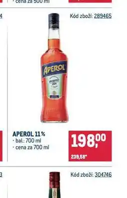 Makro Aperol 11% nabídka